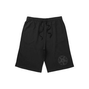 Killstar Mens Black Baphomet Pentagram Lounge Shorts Goth Occult Drawstring XL
